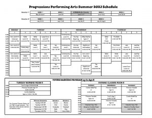 PPA Summer Schedule 2023