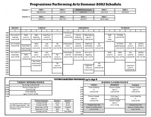 PPA Summer Schedule 2023