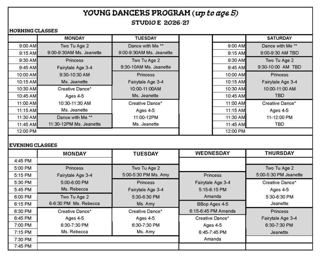 PPA Young Dancers Program